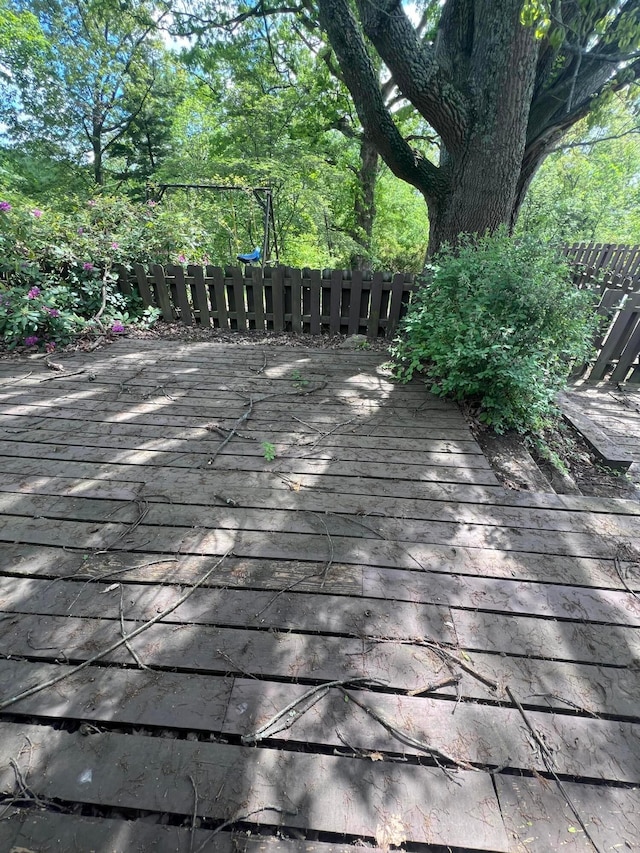 view of wooden terrace