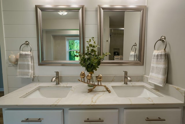 1899 Lamb Rd NW, Carroll, OH 43112 - full bath with double vanity and a stall shower