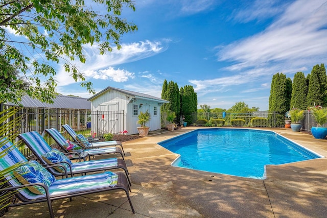 1899 Lamb Rd NW, Carroll, OH 43112 - view of pool with a patio and an outdoor structure