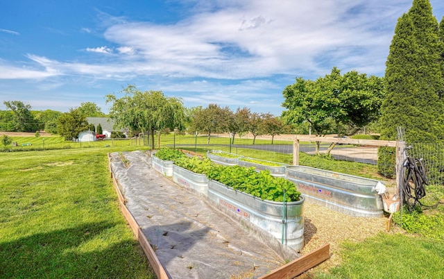 1899 Lamb Rd NW, Carroll, OH 43112 - view of green lawn with a vegetable garden