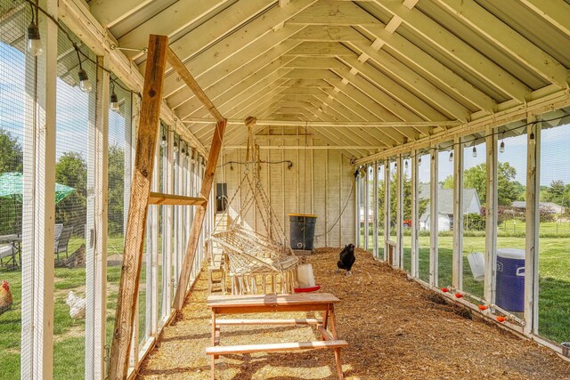 1899 Lamb Rd NW, Carroll, OH 43112 - unfurnished sunroom with vaulted ceiling