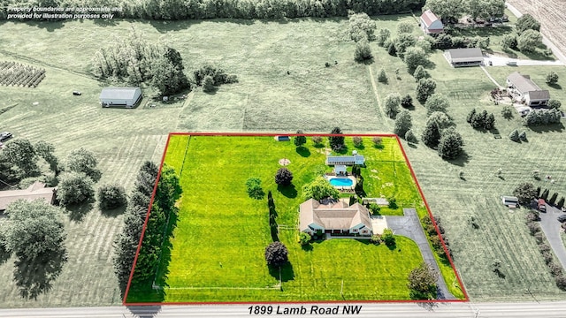 1899 Lamb Rd NW, Carroll, OH 43112 - view of property location with property parcel outlined