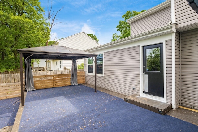 1279 Reana Dr, Galloway, OH 43119 - view of patio / terrace with fence and a gazebo