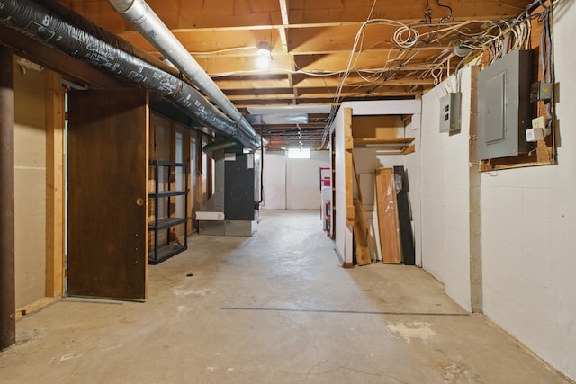 4726 Wendler Blvd, Columbus, OH 43230 - unfinished basement featuring electric panel