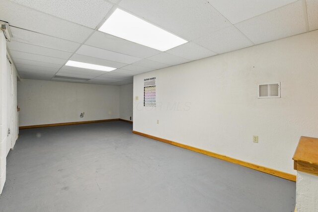 4726 Wendler Blvd, Columbus, OH 43230 - basement featuring a drop ceiling and baseboards