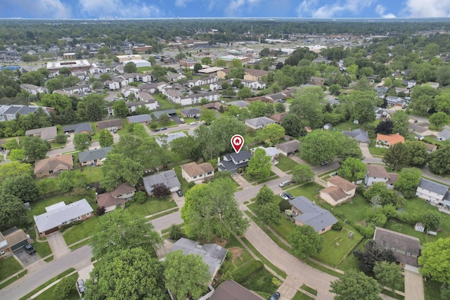 1883 Fairhaven Rd, Columbus, OH 43229 - aerial view of property and surrounding area with nearby suburban area