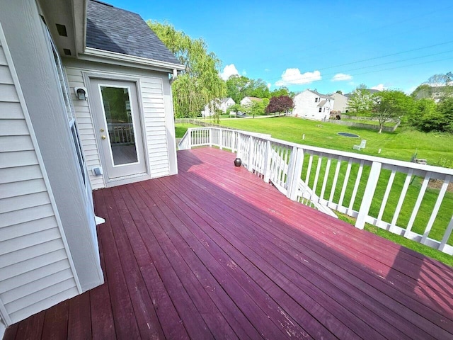464 Highbanks Valley Dr, Newark, OH 43055 - wooden terrace featuring a yard