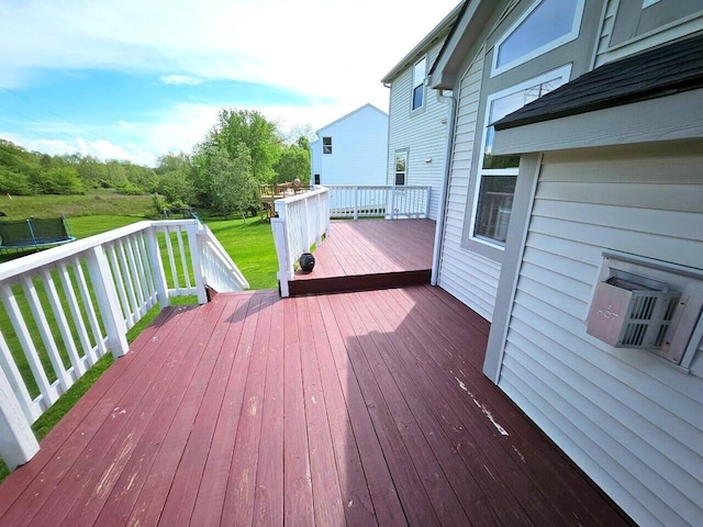 464 Highbanks Valley Dr, Newark, OH 43055 - wooden deck featuring a lawn