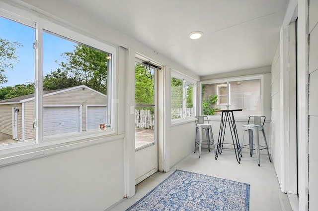 view of sunroom