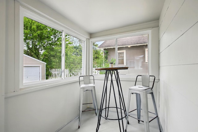 view of sunroom / solarium