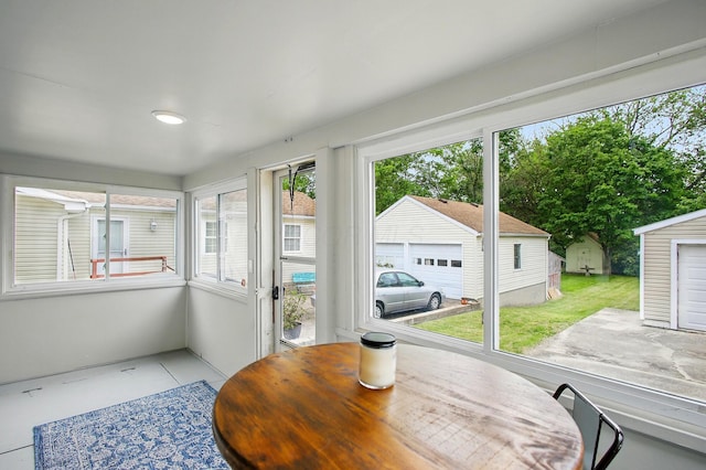 view of sunroom / solarium