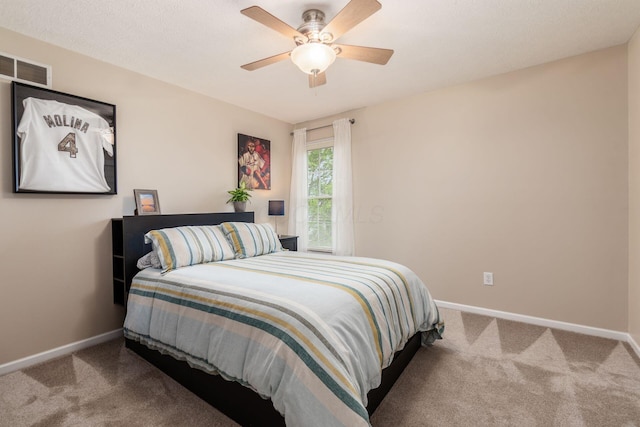 4381 Grathrine Ct, Lewis Center, OH 43035 - carpeted bedroom with baseboards and a ceiling fan