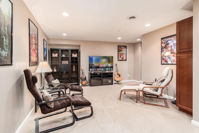 4381 Grathrine Ct, Lewis Center, OH 43035 - sitting room with carpet, recessed lighting, and baseboards