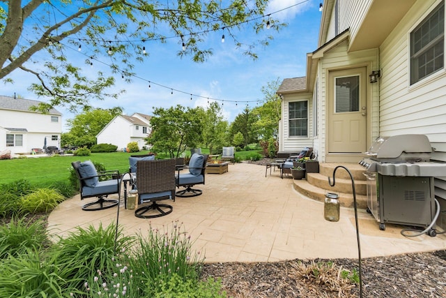 4381 Grathrine Ct, Lewis Center, OH 43035 - view of patio with a grill and outdoor lounge area