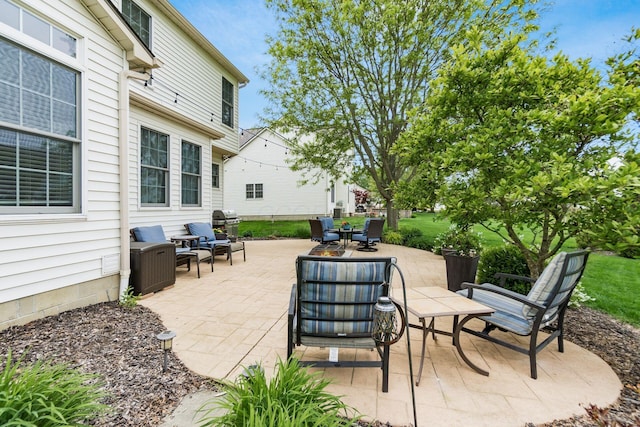 4381 Grathrine Ct, Lewis Center, OH 43035 - view of patio / terrace with outdoor lounge area