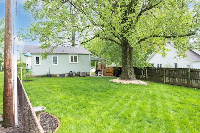 651 Eastern Ave, Bellefontaine, OH 43311 - view of yard with central AC