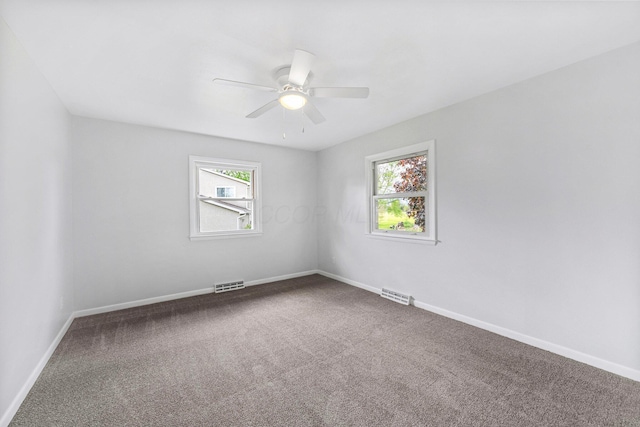 86 Arlington Ave, London, OH 43140 - carpeted spare room featuring plenty of natural light, a ceiling fan, and baseboards