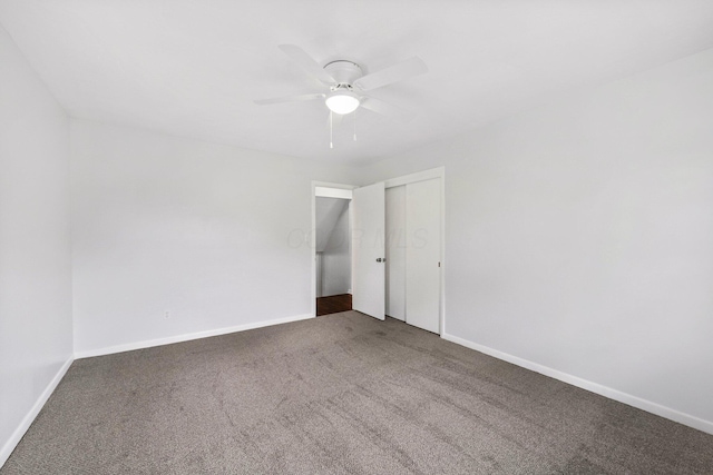 86 Arlington Ave, London, OH 43140 - carpeted spare room with a ceiling fan and baseboards