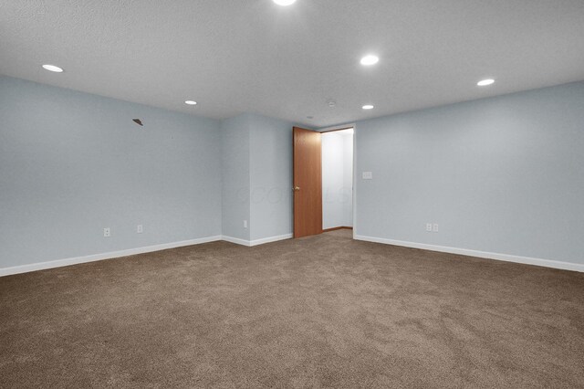 7209 Oliver Winchester Dr, Canal Winchester, OH 43110 - spare room featuring recessed lighting, carpet, and baseboards