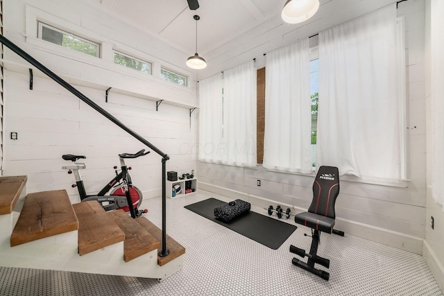 view of workout room