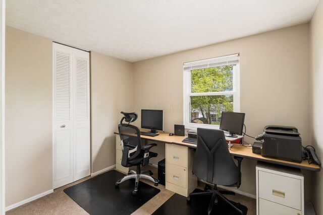 3690 Christopher Pl, Grove City, OH 43123 - office area featuring baseboards and carpet
