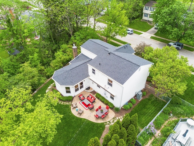 3690 Christopher Pl, Grove City, OH 43123 - aerial view of property and surrounding area featuring a tree filled landscape