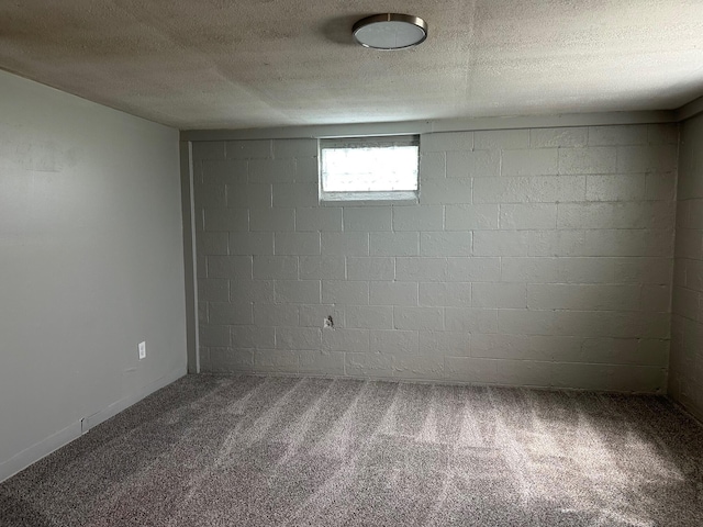 3128 Parsons Ave, Columbus, OH 43207 - below grade area featuring carpet floors and a textured ceiling