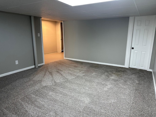 3128 Parsons Ave, Columbus, OH 43207 - carpeted spare room with a paneled ceiling and baseboards
