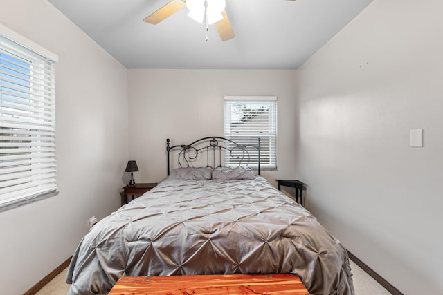 259 Merriman Dr, West Jefferson, OH 43162 - carpeted bedroom featuring baseboards and ceiling fan
