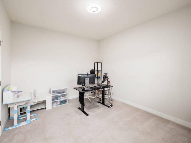 418 Amethyst Ct, Delaware, OH 43015 - carpeted home office with baseboards
