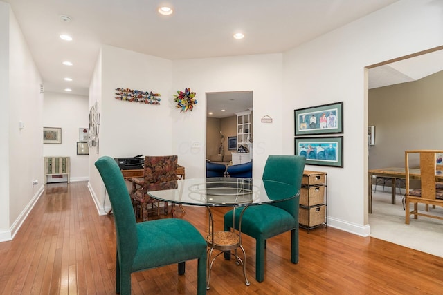 6227 Marias Point Ln, Columbus, OH 43213 - dining space featuring wood-type flooring, baseboards, and recessed lighting