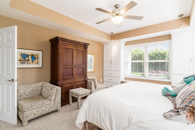 6227 Marias Point Ln, Columbus, OH 43213 - bedroom with light carpet and a ceiling fan