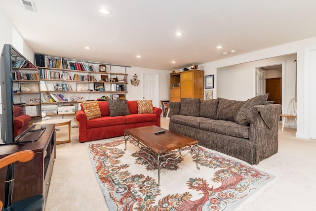 6227 Marias Point Ln, Columbus, OH 43213 - living room with light carpet and recessed lighting