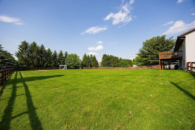 9721 State Rte 521, Sunbury, OH 43074 - view of yard with a deck