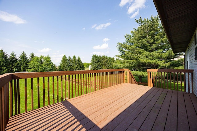 9721 State Rte 521, Sunbury, OH 43074 - wooden deck with a yard