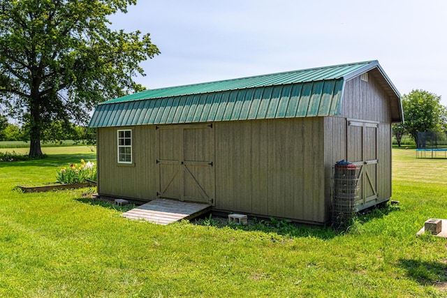 2814 Nesbitt Rd, Caledonia, OH 43314 - view of shed with a trampoline