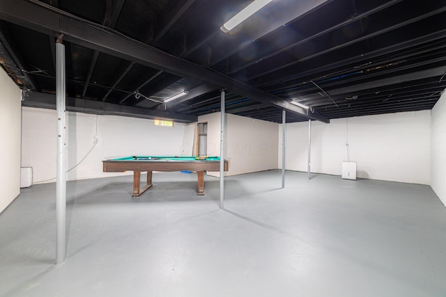 2814 Nesbitt Rd, Caledonia, OH 43314 - finished below grade area featuring pool table