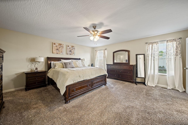 607 Green Forest Pl, Lithopolis, OH 43136 - bedroom with carpet flooring, ceiling fan, and baseboards