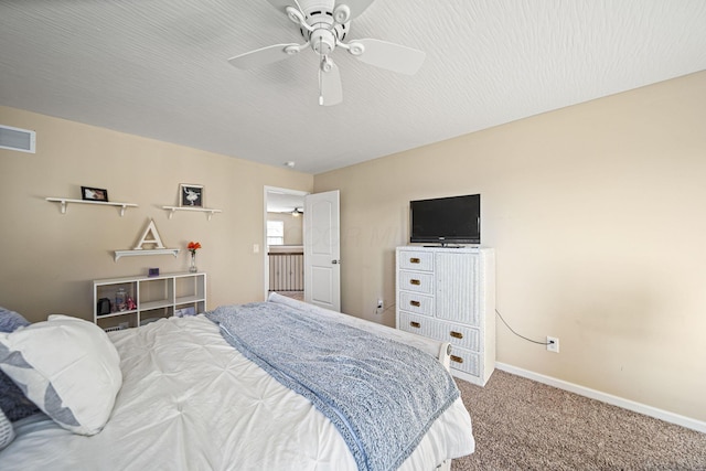 607 Green Forest Pl, Lithopolis, OH 43136 - carpeted bedroom with baseboards and a ceiling fan