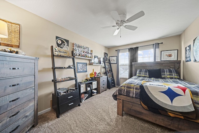 607 Green Forest Pl, Lithopolis, OH 43136 - carpeted bedroom with a ceiling fan and baseboards