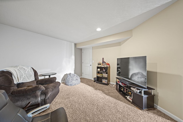 607 Green Forest Pl, Lithopolis, OH 43136 - carpeted living area with baseboards and recessed lighting