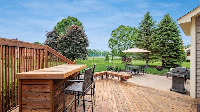 832 Mcleod Parc, Pickerington, OH 43147 - deck featuring outdoor dining area and a grill