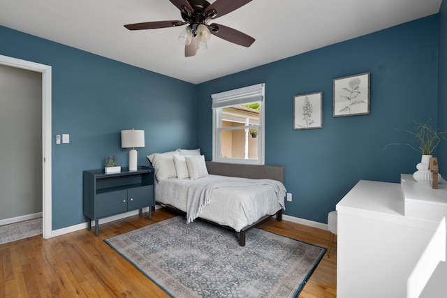 6235 George Fox Dr, Galloway, OH 43119 - bedroom featuring wood finished floors and a ceiling fan