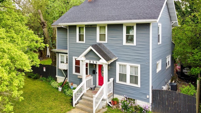329 S Terrace Ave, Columbus, OH 43204 - view of front of home featuring central AC and roof with shingles
