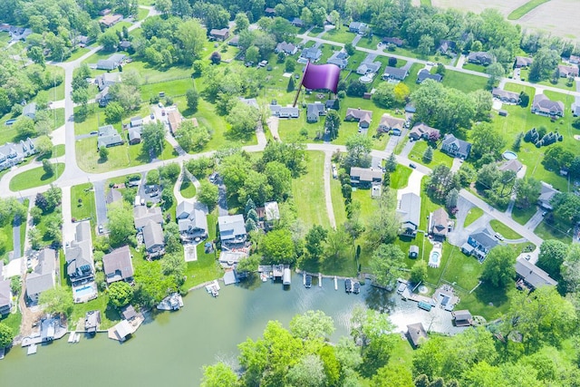 1485 E Choctaw Dr, London, OH 43140 - view of property location featuring a nearby body of water and nearby suburban area