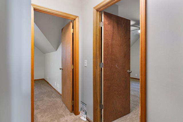 692 Millsboro Rd, Mansfield, OH 44903 - hall with carpet, lofted ceiling, and baseboards