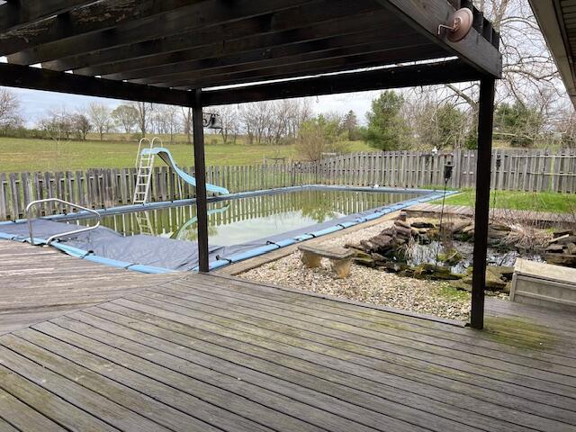 1886 Johnstown Utica Rd NE, Utica, OH 43080 - deck featuring a fenced backyard