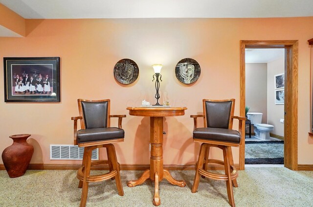 1092 George Allen Dr, South Vienna, OH 45369 - carpeted dining area featuring baseboards