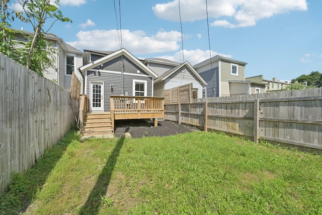 434 S Champion Ave, Columbus, OH 43205 - rear view of property featuring a wooden deck and a fenced backyard