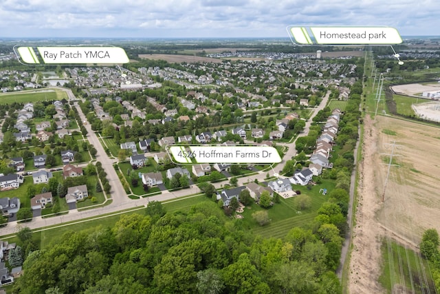 4526 Hoffman Farms Dr, Hilliard, OH 43026 - aerial view of property's location